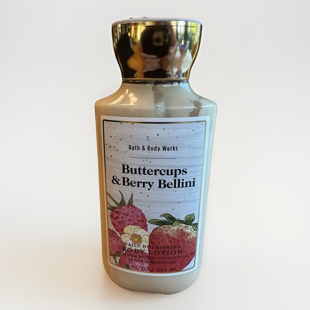 BUTTERCUPS & BERRY BELLINI LOTION BATH & BODY WORKS CREAM HAND LOTION 8 OZ NEW